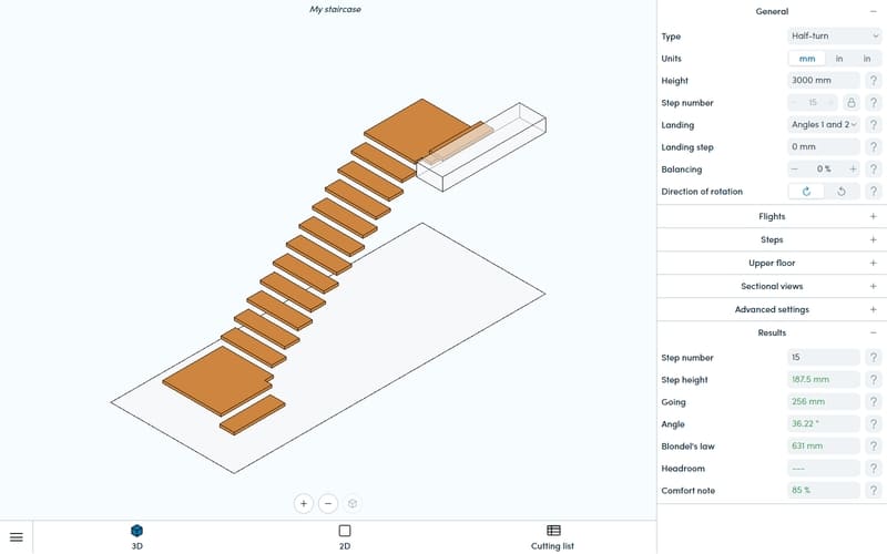 Landing and landing step