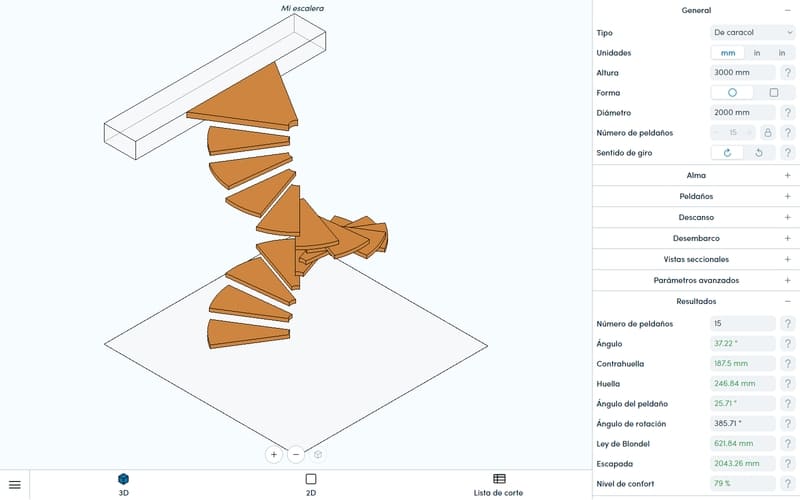 Tipos de escaleras